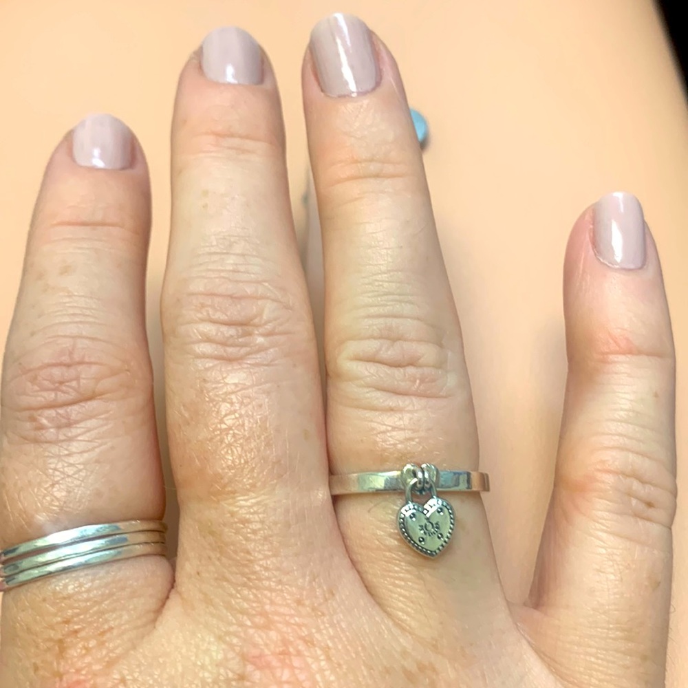 Pandora Heart Padlock Ring